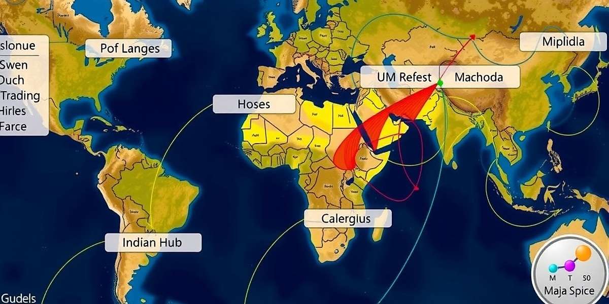 Clove Clash advanced trading network showing optimal spice routes connecting major Indian trading hubs